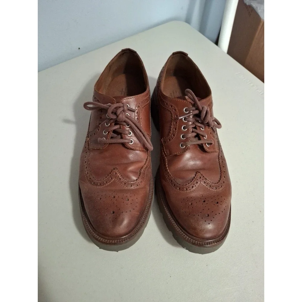 Cole Haan Mens American Classics Longwing Oxford Size 11.5 M Brown Dress Shoe